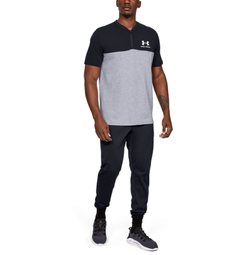Футболка-поло Under Armour Sportstyle Track 1/2 Zip (1329287-035-M) - изображение 3