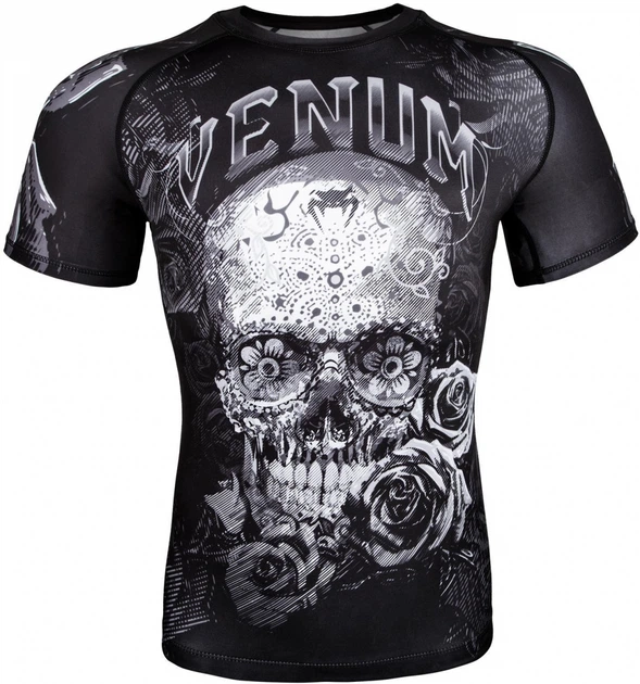 Рашгард Venum Santa Muerte 3.0 Rashguards Short Black White (VENUM-03530-108-XS) - Фото 1 Рашгард Venum Santa Muerte 3.0 Rashguards Short Black White (VENUM-03530-108-XS) - изображение 1