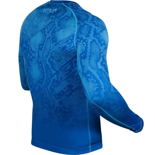 Компрессионная футболка Venum Fusion Compression T-shirt Blue Long Sleeves (HK-VENUM-2079-BL-XS) - изображение 4
