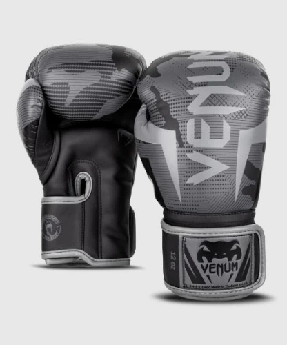 Боксерские перчатки Venum Elite Black Dark Camo (VENUM-1392-536-8oz) - изображение 2