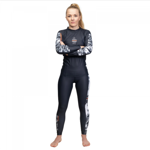 Жіночі компресійні штани Tatami Ladies Tropic Black Grappling Spats (lad-trp-blk-spats-M) - зображення 5