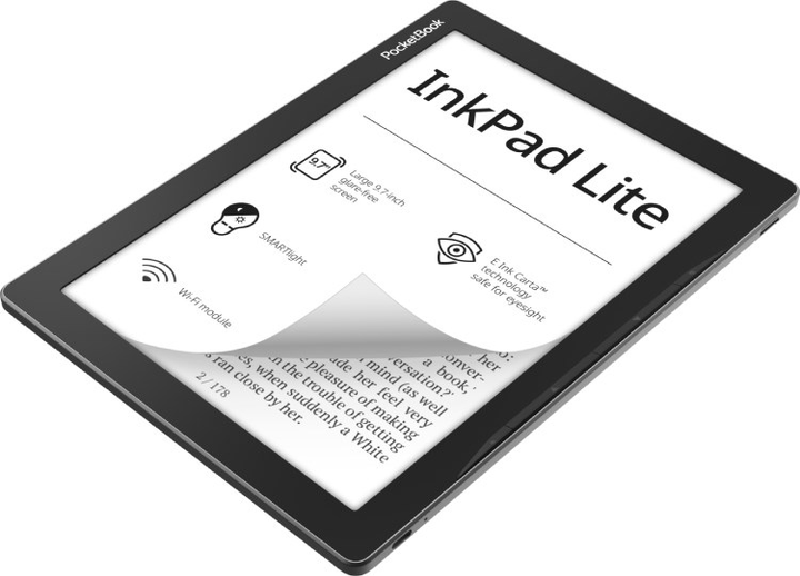 Електронна книга PocketBook InkPad Lite Mist Grey (PB970-M-WW) - зображення 4