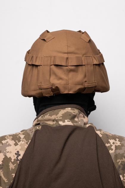 Кавер на каску МИЧ с креплением для очков шлем маскировочный чехол Mich Койот - изображение 2