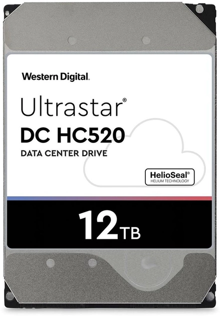Жорсткий диск Western Digital Ultrastar DC HC520 (He12) 12TB 7200rpm 256MB HUH721212ALE600_0F29590 3.5 SATA III - зображення 1