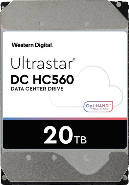 Dysk twardy Western Digital Ultrastar DC HC560 20TB 7200rpm 512MB 0F38785 3.5 SATA III - obraz 1