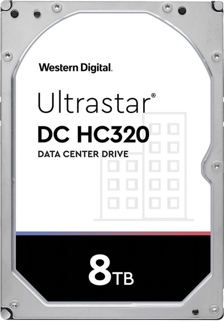 Жорсткий диск Western Digital Ultrastar DC HC320 (7K8) 8TB 7200rpm 256MB HUS728T8TAL4204_0B36399 3.5 SAS - зображення 1