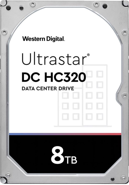 Жорсткий диск Western Digital Ultrastar DC HC320 (7K8) 8TB 7200rpm 256MB HUS728T8TALE6L4_0B36404 3.5 SATA III - зображення 1