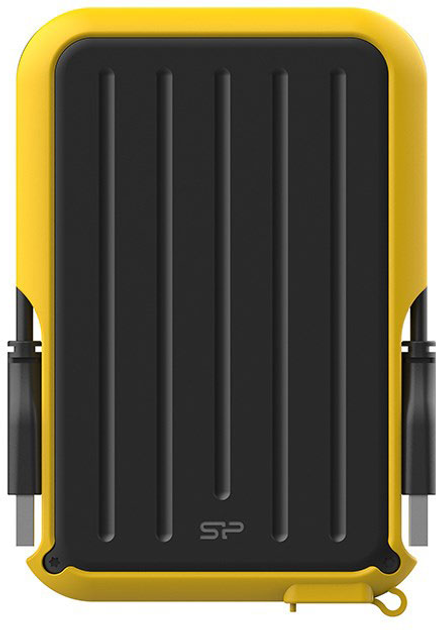 Dysk twardy Silicon Power Armor A66 2TB SP020TBPHD66SS3Y 2.5 USB 3.2 Zewnętrzny Żółty - obraz 1
