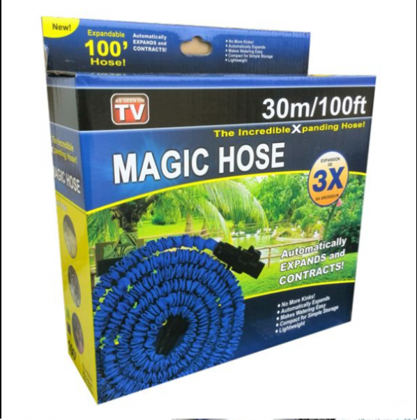 Шланг садовый Magic Hose для полива саморастягивающийся + Распылитель 30 м (XH30) - изображение 3