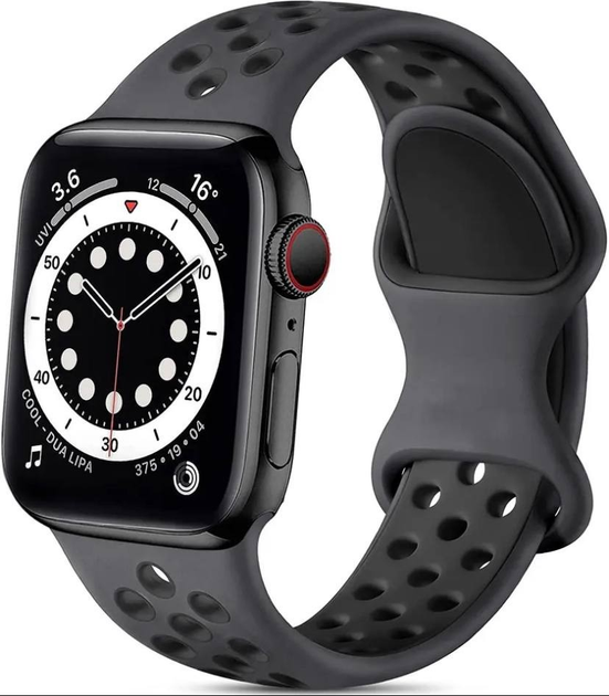 Силиконовый ремешок Nike Sport Band для Apple Watch 38-40/41 mm / Black ...