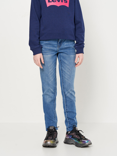 Подростковые джинсы для девочки Levi's LVG 710 Super Skinny Jean 4E2702-M8F 134-140 см (3665115022735) - изображение 1