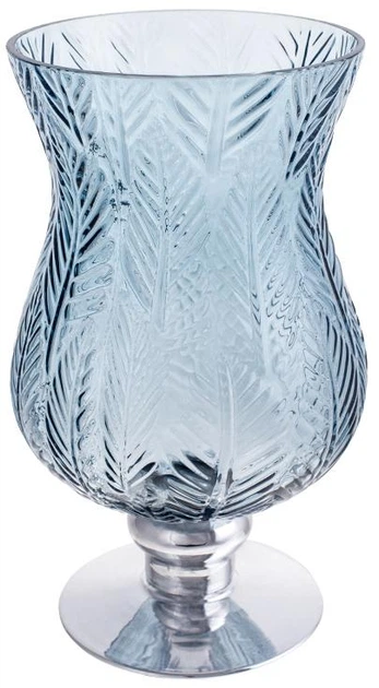 Ваза декоративная Ancient Glass Розалин 14х15х25см, синий с серебром (BD-591-343) - Фото 1 Ваза декоративная Ancient Glass Розалин 14х15х25см, синий с серебром (BD-591-343) - изображение 1