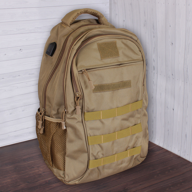 Зручний тактичний рюкзак у стилі мілітарі de esse 6836-khaki Хакі - зображення 1