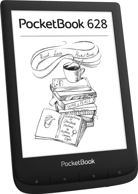 E-book PocketBook 628 Touch Lux 5 Ink Black (PB628-P-WW) - obraz 2