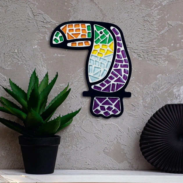 Mozaika szklana Mosaaro Tukan 185 x 223 mm (5903858961545) - obraz 3
