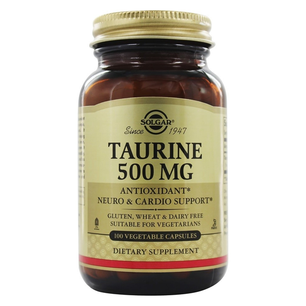 Таурин Solgar, Taurine, 500 мг, 100 капсул – фото, отзывы ...