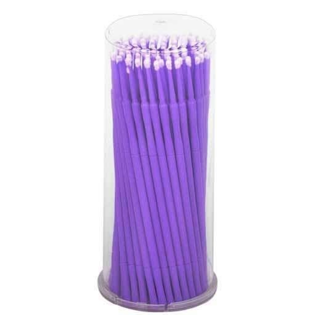 Микробраши для бровей и ресниц MA-100 Regular фиолетовые в тубусе 100 ...