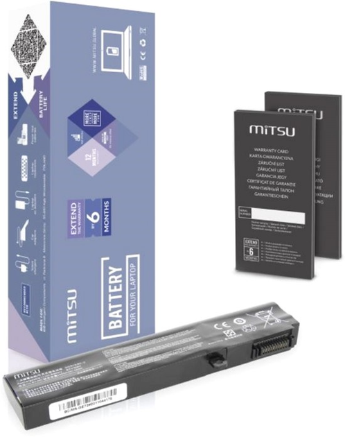 Акумулятор Mitsu для ноутбуків MSI 10.8 V 4400 mAh (5BM327) - зображення 1