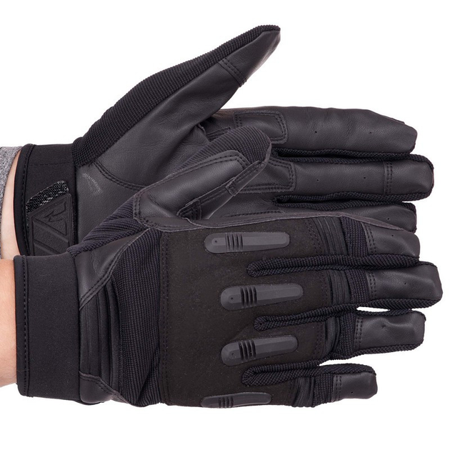 Тактичні рукавички із закритими пальцями розмір XL кольор Чорний - изображение 1