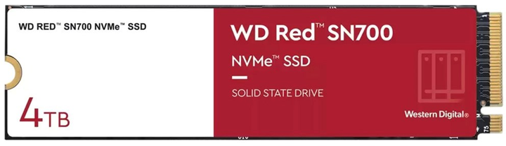 Western Digital Red SN700 4TB M.2 NVMe PCIe 3.0 3D NAND (TLC) (WDS400T1R0C) - изображение 1
