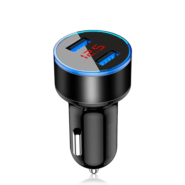 Автомобильная быстрая USB зарядка QC 3.0 от прикуривателя с вольтметром. 3,1 А, 12- 24 В - Фото 3 Автомобильная быстрая USB зарядка QC 3.0 от прикуривателя с вольтметром. 3,1 А, 12- 24 В - изображение 3