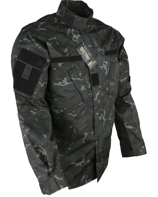 Сорочка тактична KOMBAT UK Assault Shirt ACU Style S мультікам чорний (kb-asacus-btpbl) - изображение 1