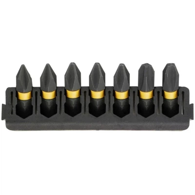 Набор бит DeWALT в касете для Tough Case, FlexTorq, L = 25 мм, Рh1 - 2 шт, Рh2 - 3 шт, Рh3 - 2шт (DT70808) - Фото 1 Набор бит DeWALT в касете для Tough Case, FlexTorq, L = 25 мм, Рh1 - 2 шт, Рh2 - 3 шт, Рh3 - 2шт (DT70808) - изображение 1