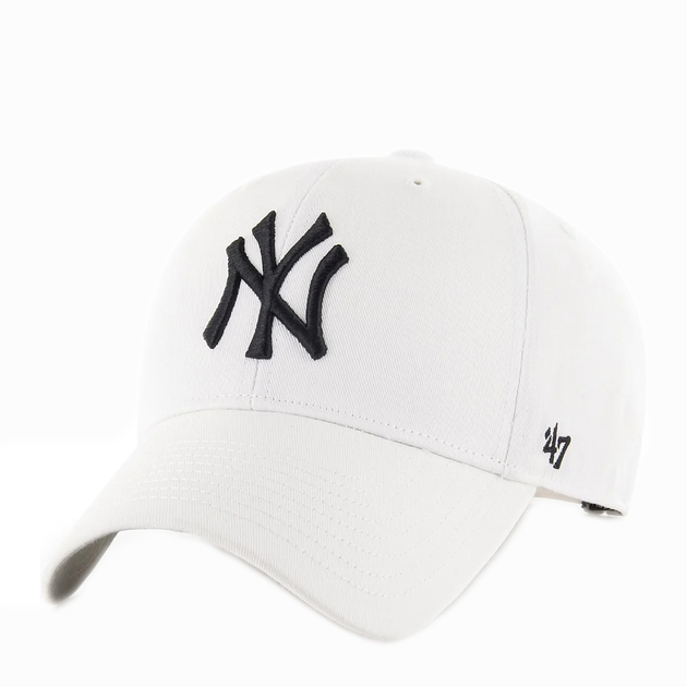 Акція на Кепка 47 Brand NEW YORK YANKEES RAISED BASIC B-RAC17CTP-WH OSFA Біла від Rozetka