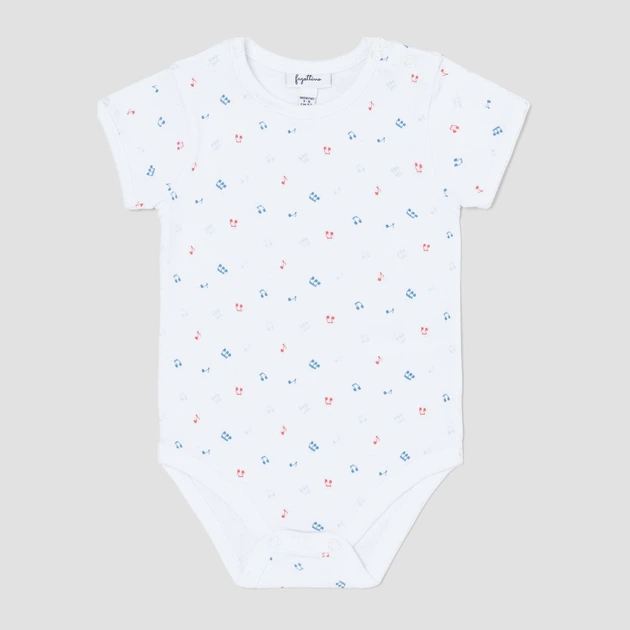 Zestaw body dziecięcych dla dziewczynki 3 szt OVS 1606822 92-98 cm Biały (8052147121416) - obraz 2