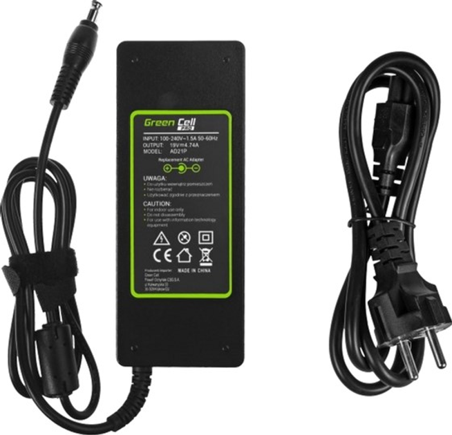 Блок живлення Green Cell для ноутбука Samsung 19V 4.74A 90W (AD21P) - зображення 3