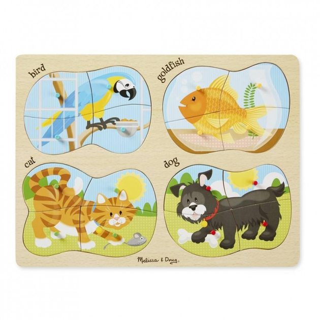 Пазл Melissa&Doug 4 в 1 Домашние животные (MD9861) – фото, отзывы ...