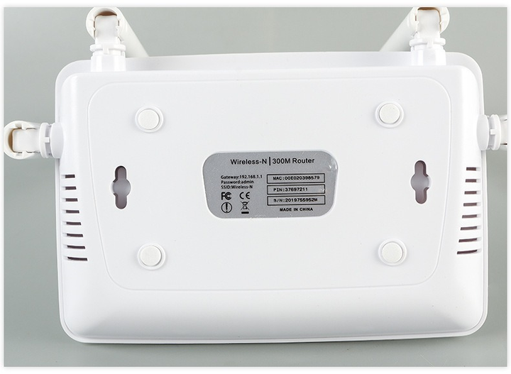 Роутер маршрутизатор WiFi Pix-Link 4xLAN/1xWAN 802.11n, 2.4GHz 300 Mbps 4*5dBi антени Білий - зображення 6