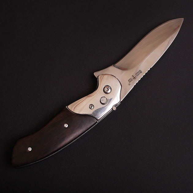 Нож Выкидной Карманный с Деревянной рукояткой HB74 - изображение 2