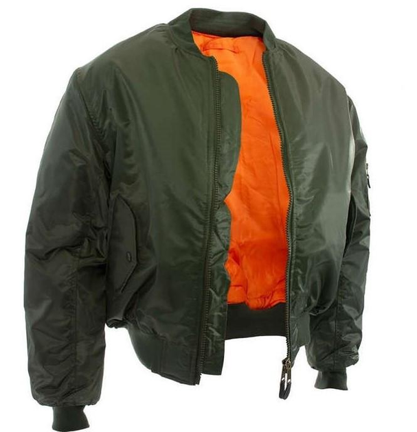 Двостороння куртка Mil-Tec олива 10403001 бомбер ma1 розмір XS - зображення 1