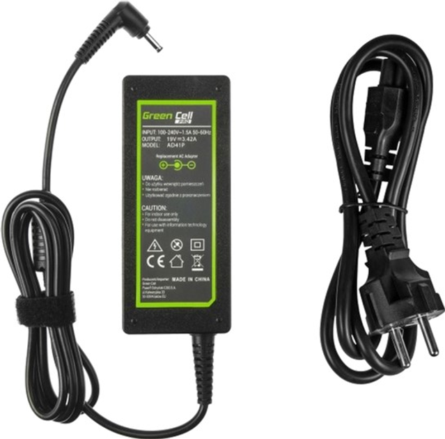 Блок живлення Green Cell для ноутбука Asus 19V 3.42A 65W (AD41P) - зображення 3