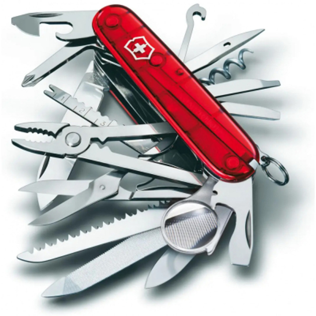 Нож Victorinox Swisschamp Transparent Red (1.6795.T) - изображение 2