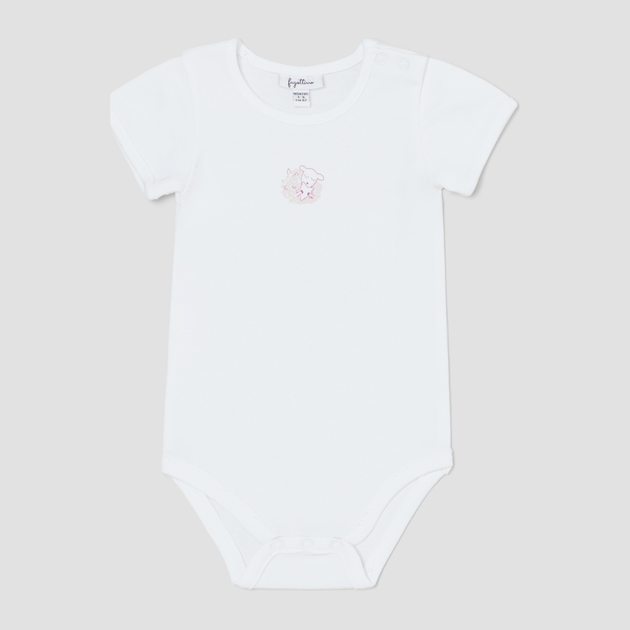 Набір дитячих боді-футболок 3 шт для дівчинки OVS 1594989 98-104 см Рожевий/Білий (8056608952229) - зображення 2