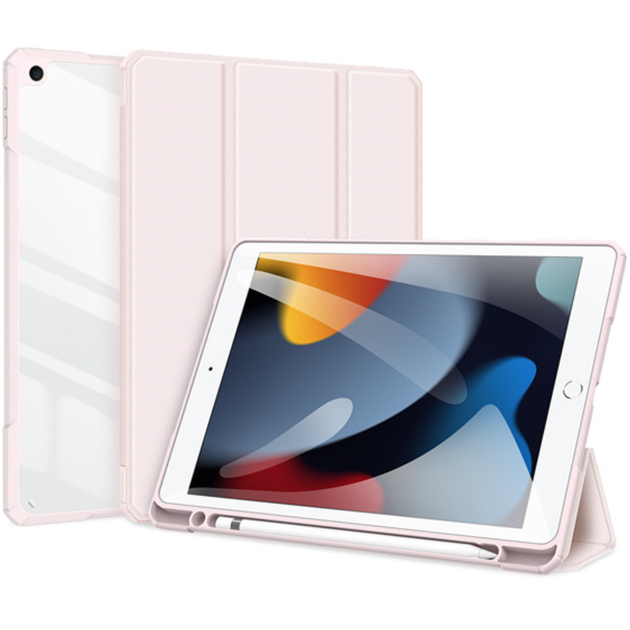 Чехол книжка, обложка Dux Ducis Toby Series Case With Pencil Holder for iPad 7/8/9 10.2, Pink - изображение 5