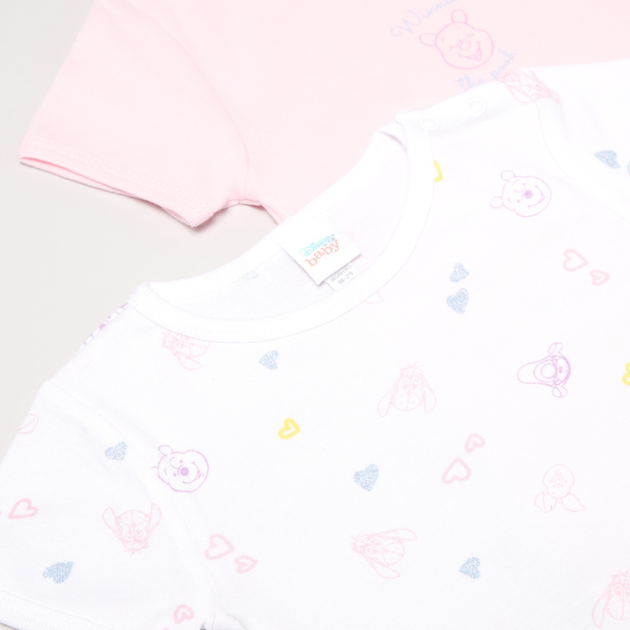 Набір дитячих боді-футболок 2 шт для дівчинки OVS 1606733 92-98 см Різнокольоровий (8052147120419) - зображення 2