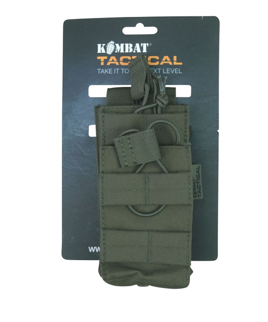 Подсумок под магазины АК Kombat UK Single Duo Mag Pouch Оливковый (1000-kb-sdmp-olgr) - изображение 1