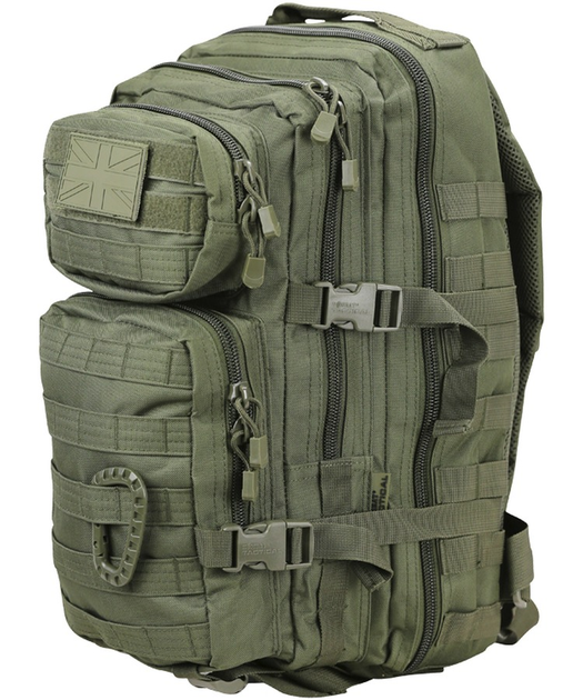 Рюкзак тактический Kombat UK Hex-Stop Small Molle Assault 28L Олива (KB-HSSMAP-OLGR) - изображение 1