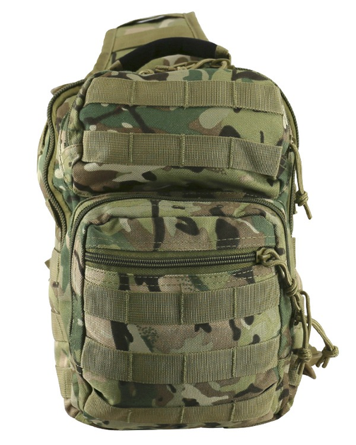 Рюкзак тактичний однолямковий Kombat UK Mini Molle Recon Shoulder Bag 10л Мультикам (1000-kb-mmrsb-btp) - зображення 1