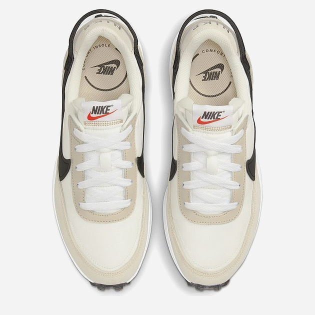 Buty sportowe damskie zamszowe na platformie do kostki Nike Waffle Debut DH9523-102 39 (8US) 25 cm Białe (196149211039) - obraz 5