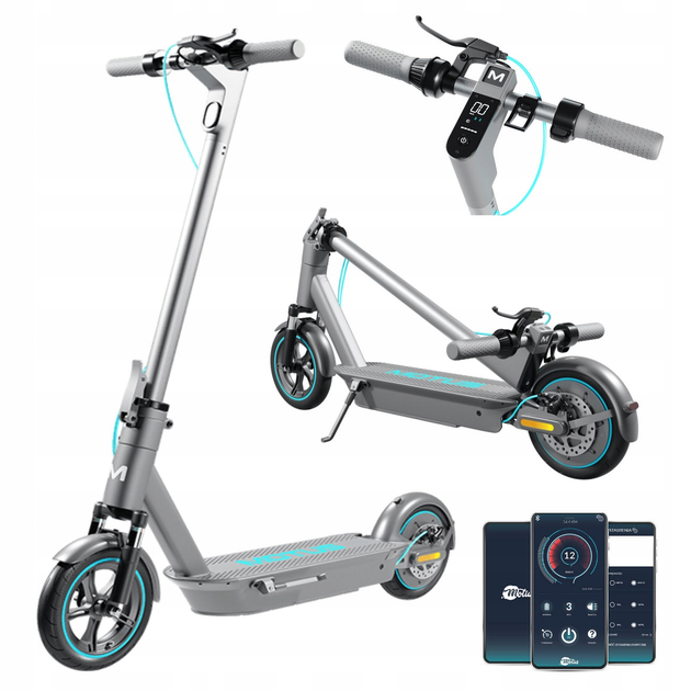 Електросамокат Motus Scooty 10 Plus 2022 Grey - зображення 7