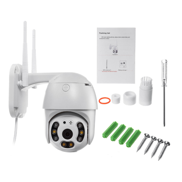 IP камера видеонаблюдения RIAS PTZ XM 2mp Wi-Fi уличная с удаленным доступом White (2_008333) - изображение 6