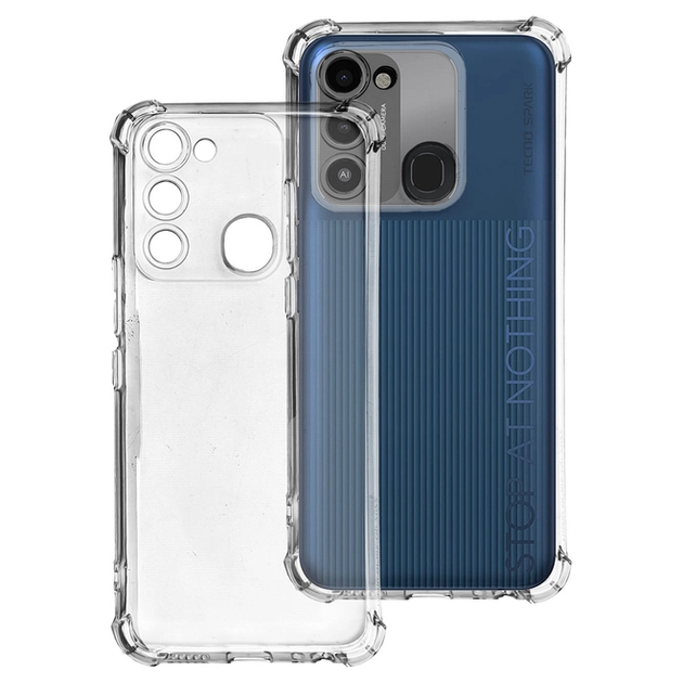 Чохол Fiji Proof для Tecno Spark 8C (KG5k/KG5n) бампер із посиленими бортами Transparent - Фото 1 Чохол Fiji Proof для Tecno Spark 8C (KG5k/KG5n) бампер із посиленими бортами Transparent - зображення 1