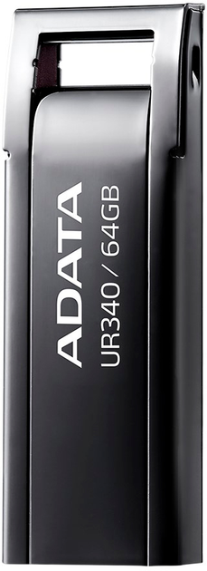 ADATA UR340 64GB USB 3.2 Czarny (AROY-UR340-64GBK) - obraz 2