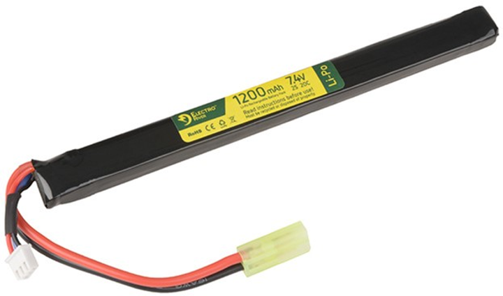 Акумулятор Electro River LiPo 7.4V 1200mAh 20/40C (14348 strikeshop) - зображення 1