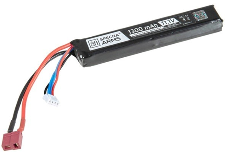 Акумулятор Specna Arms LiPo 11.1V 1300mAh 20/40C T-Connect (Deans) (19392 strikeshop) - зображення 1