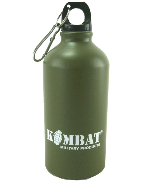 Фляга алюмінієва KOMBAT UK Aluminium Water Bottle, оливкова, 500ml - зображення 1